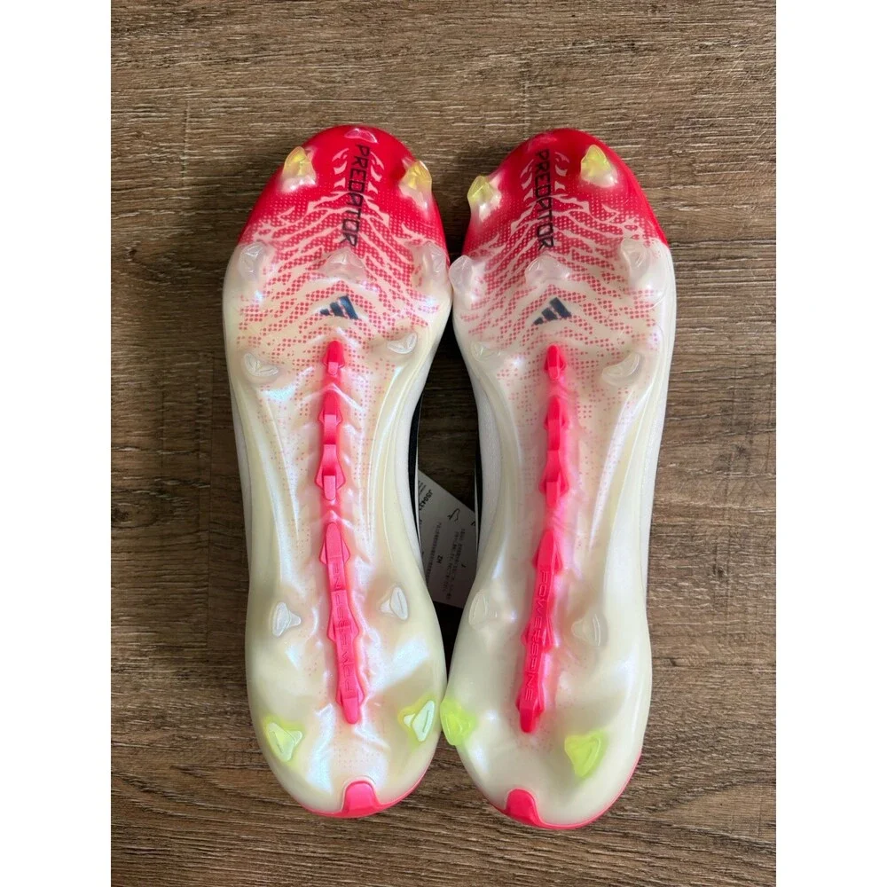 Adidas Predator Elite FG Soccer Cleats Lucid Red Black White Men’s Sz 8 JS0433